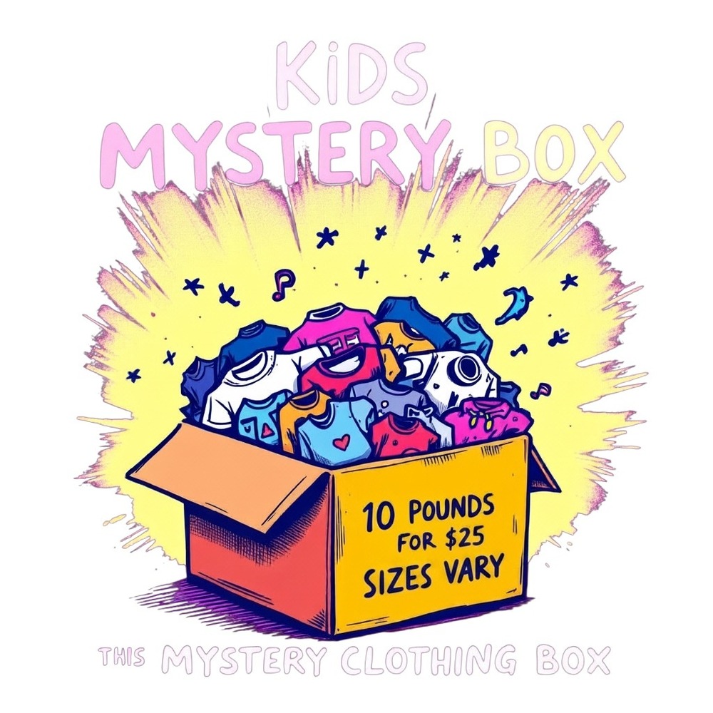 Resale Kids Unbranded Mystery Clothing Box 10lb Multi